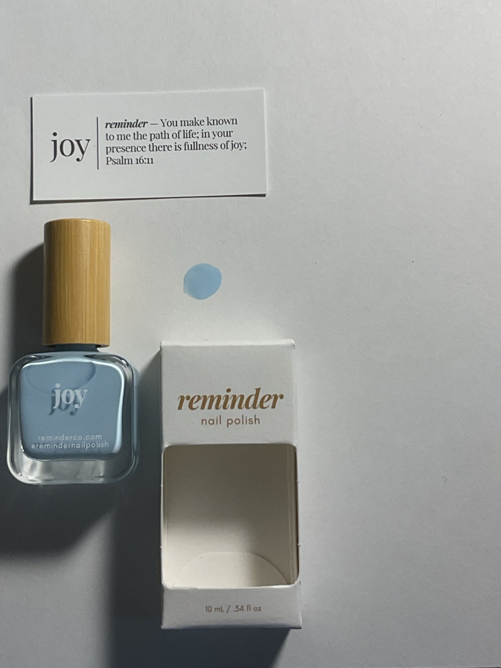 joy Reminder Nail Polish in Baby Blue